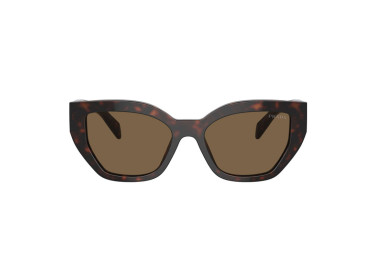 Prada PRA09S 16N5Y1 Briar Tortoise/Dark Brown Polarized