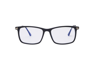 Tom Ford FT5758-B 001 Shiny Black/Blue-Light Block Lens 56mm