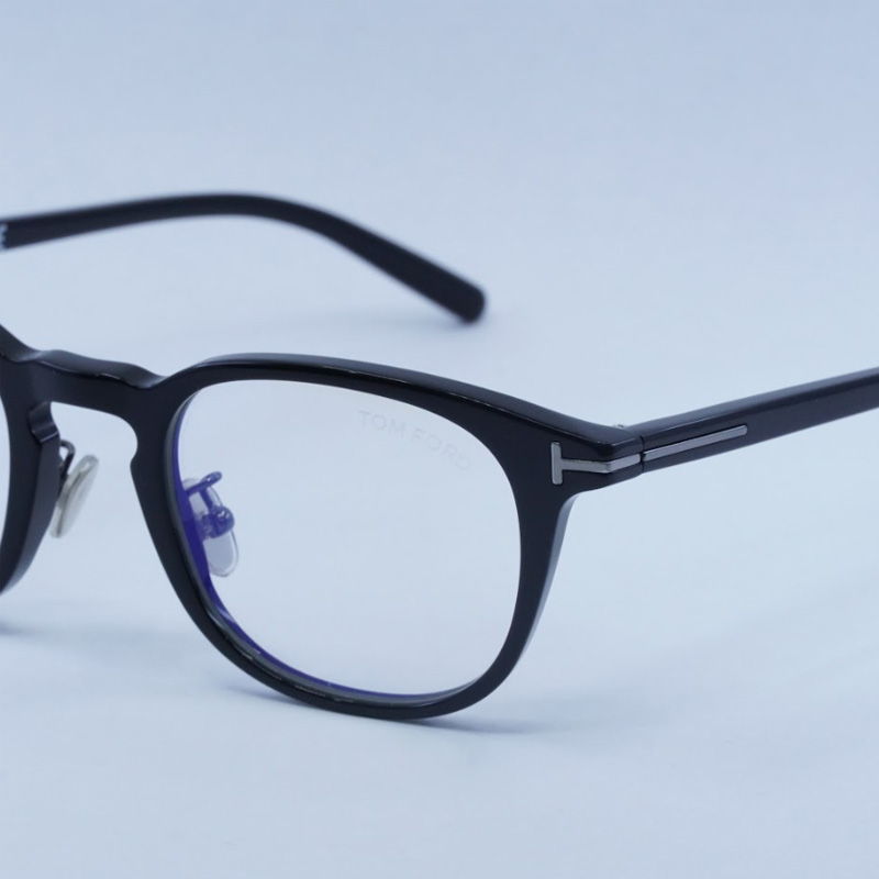 Tom Ford FT5725-D-B-N Round Eyeglasses