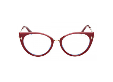 Tom Ford FT5815-B 074 Shiny Fuchsia/Clear Blue Light Block 54mm