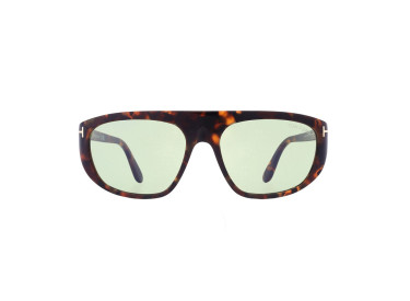 Tom Ford FT1002 52N Dark Havana/Green Photochromic