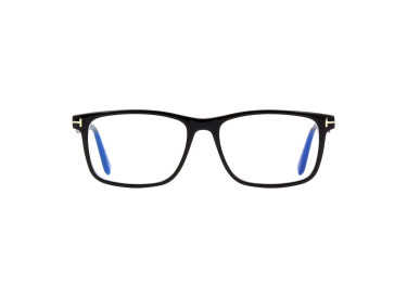 Tom Ford FT5752-B 001 Black/Clear Blue Light Block 53mm