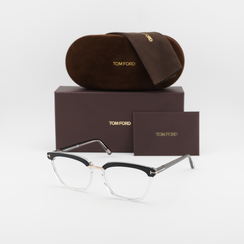 Tom Ford FT5550-B Square Eyeglasses