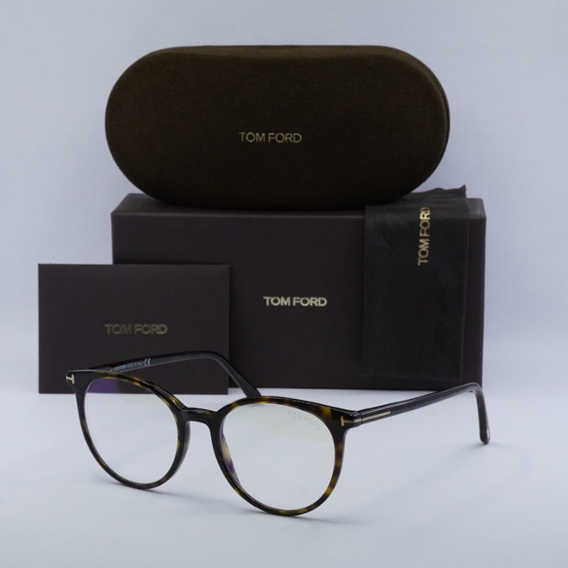 Tom Ford FT5575-B/V Round Eyeglasses