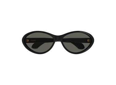 Gucci GG1377S 002 Shiny Black/Smoke