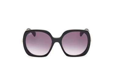 Max Mara MM0079 01B Shiny Black/Smoke Gradient
