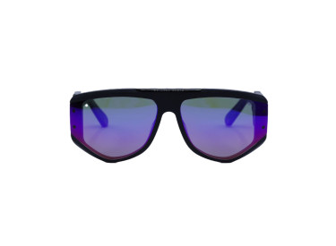 Philipp Plein SPP093M 703V Sandblasted Matte Black/Smoke Mirror Rainbow