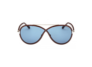 Tom Ford FT1007 48V Shiny Dark Brown/Blue