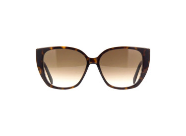 Alexander McQueen AM0284S 003 Dark Havana/Brown Gradient