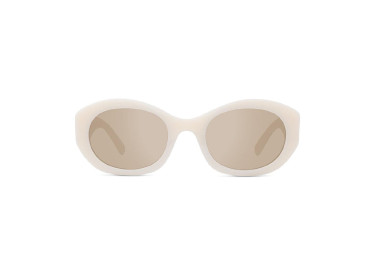 Givenchy GV40091F 25G Shiny Ivory/Brown with Silver Mirror