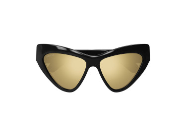 Gucci GG1294S 002 Shiny Black/Gold Mirror