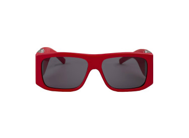 Givenchy GV40034I 66A Red Leather and Silver/Smoke