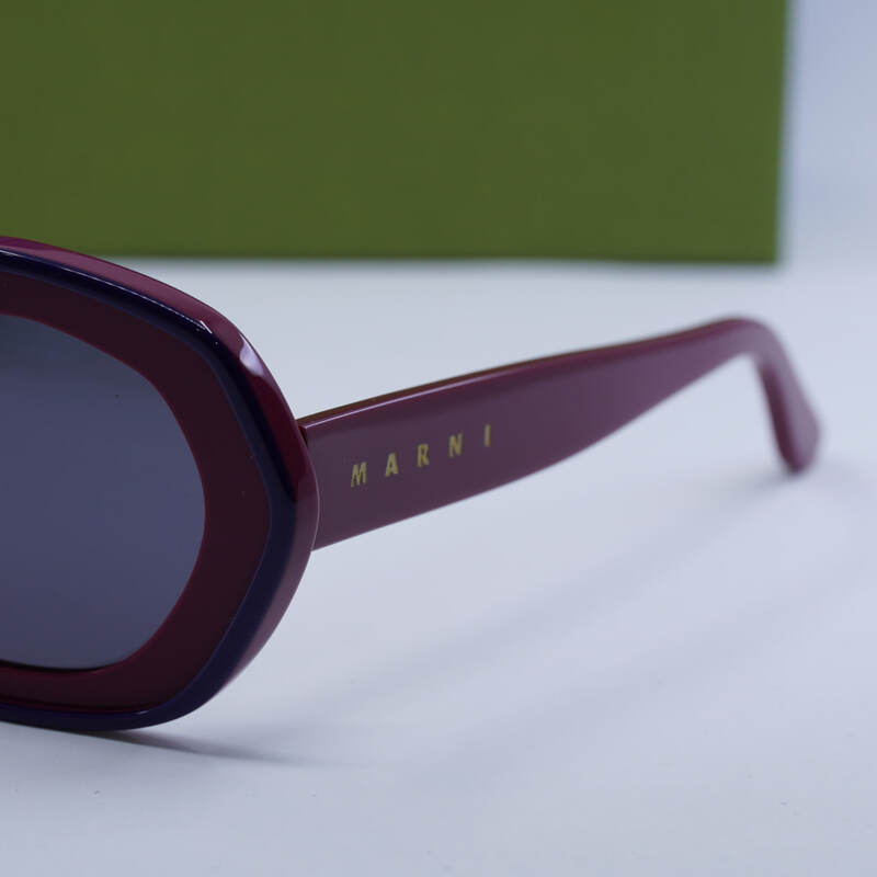 Marni ULAWUNVULCANO Geometric Sunglasses