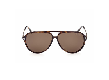 Tom Ford FT0909 52H Dark Havana/Polarized Roviex