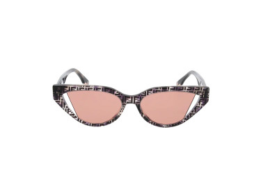 Fendi FE40009I 72S Grey Havana with FF Pattern/Pink