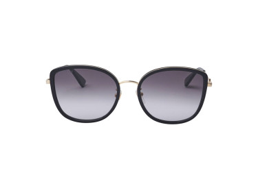 Gucci GG0606SK 001 Black Gold/Grey Gradient