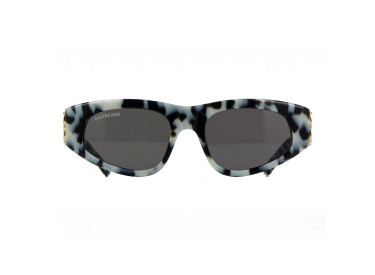 Balenciaga BB0095S 010 White Havana/Grey