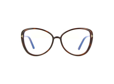 Tom Ford FT5907-B 052 Dark Havana/Clear Blue Light Block 55mm