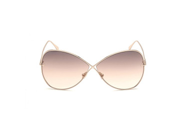Tom Ford FT0842 28F Rose Gold/Gradient Brown To Light Brown To Sand
