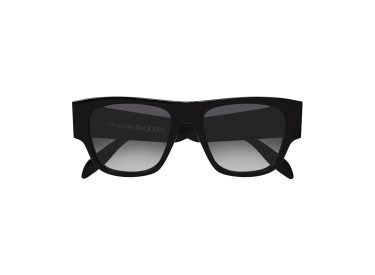 Alexander McQueen AM0328S 001 Shiny Black/Grey Gradient