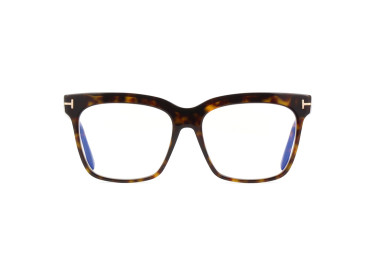 Tom Ford FT5768-B 052 Dark Havana/Clear Blue Light Block 54mm