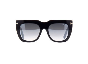 Tom Ford FT0687 01C Shiny Black/Smoke Gradient Mirror