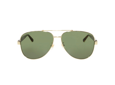 Gucci GG0528S 009 Gold/Havana/Green