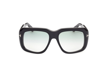 Tom Ford FT0885 01P Shiny Black/Gradient Green