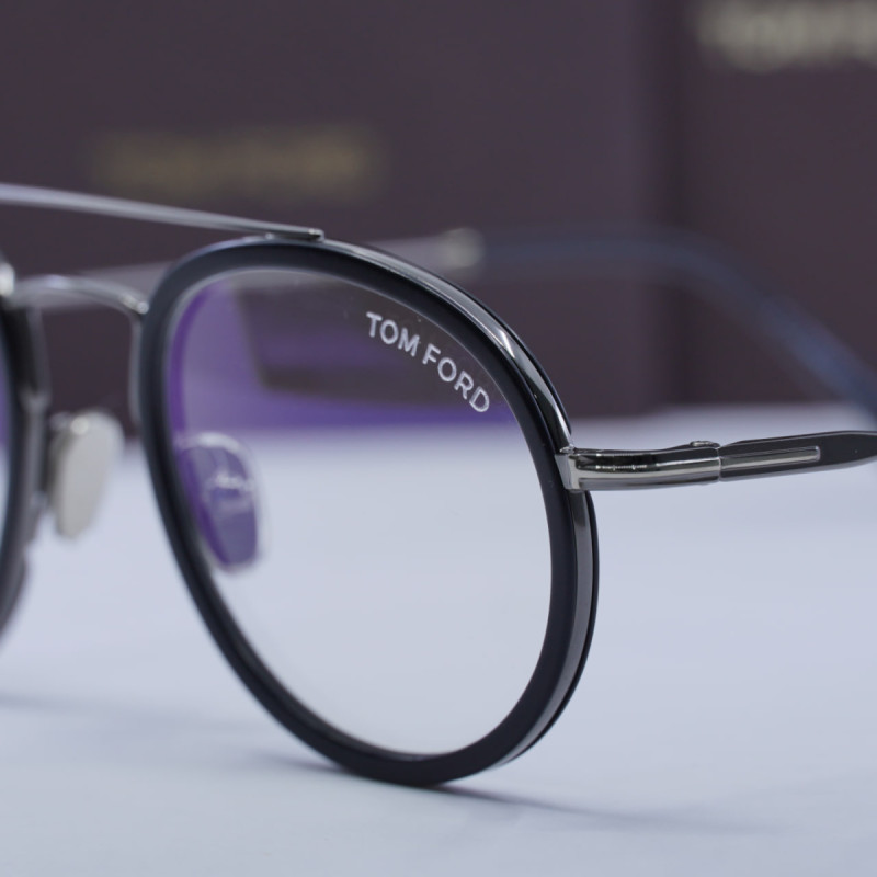 Tom Ford FT5676-B Round Eyeglasses