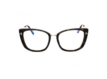 Tom Ford FT5816-B 052 Dark Havana/Gold/Clear Blue Light Block 53mm