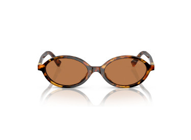 Miu Miu MU04ZSF 19P2Z1 Light Havana/Brown