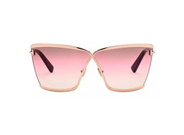 Tom Ford FT0936 28F Shiny Rose Gold with Shiny Black/Gradient Smoke