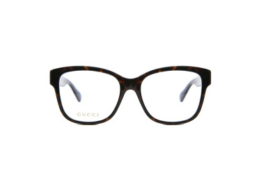 Gucci GG0038ON 003 Shiny Dark Havana/Blue and Red 54mm
