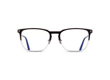 Tom Ford FT5699-B 005 Shiny Black with Crystal/Clear Blue Light Block 55mm