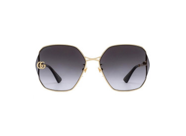 Gucci GG0818SA 005 Gold/Grey Gradient
