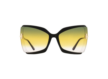 Tom Ford FT0766 03B Black/Crystal/Green-Amber Gradient