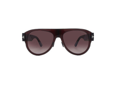 Tom Ford FT1074 48T Shiny Dark Brown/Gradient Bordeaux