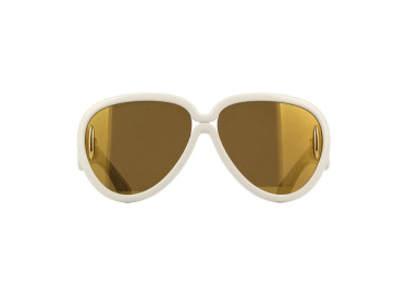Loewe LW40132I 25G Shiny Ivory White/Brown Gold Mirror