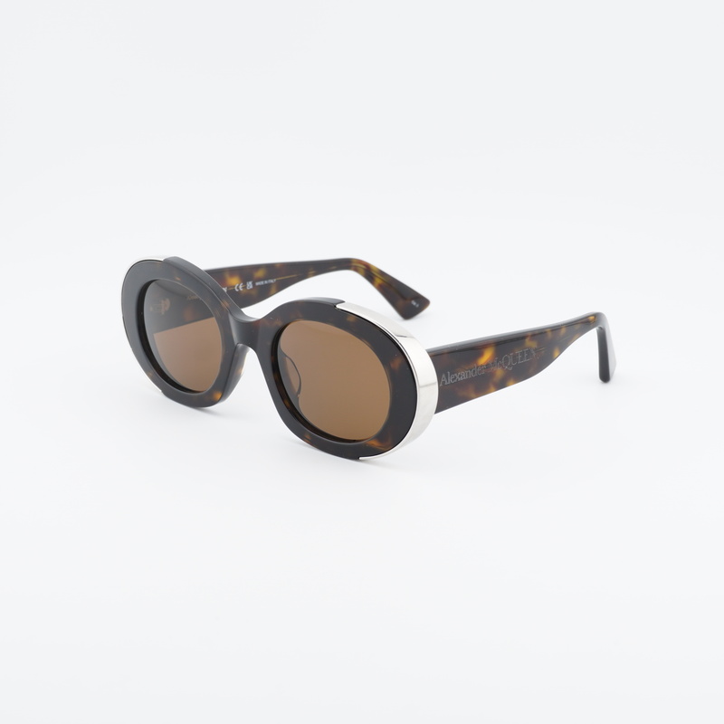 Alexander McQueen AM0445S Oval Sunglasses