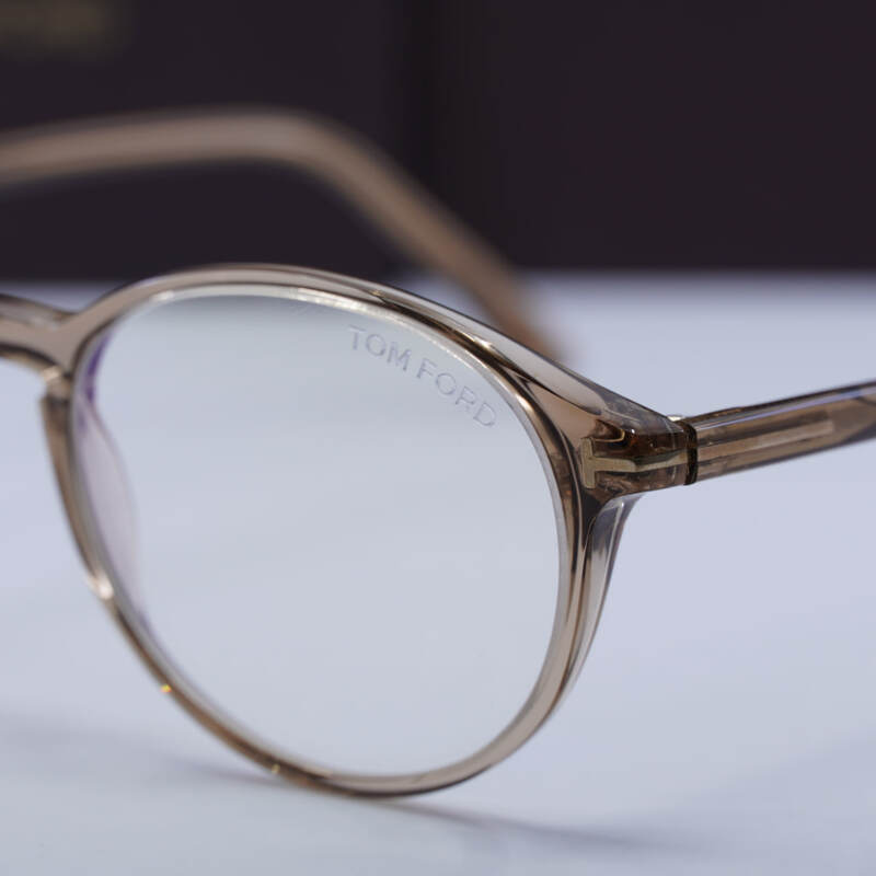 Tom Ford FT5753-B Round Eyeglasses