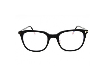 Tom Ford FT5776-D-B 001 Shiny Black/Clear Blue Light Block Lens 53mm
