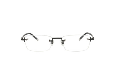 Montblanc MB0132O 001 Shiny Black 54mm