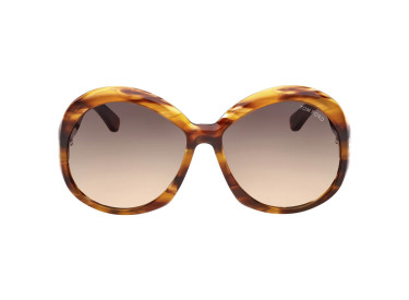 Tom Ford FT1010 55B Blonde Havana/Smoke Gradient