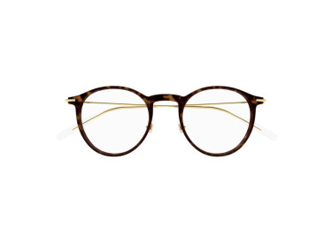 Montblanc MB0099O 007 Havana/Gold 48mm
