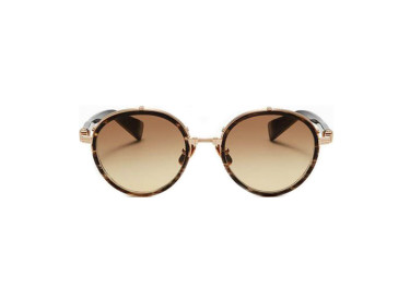 Balmain CROISSY BPS-126B White Gold/Dark Brown Swirl/Dark Brown to Amber Gradient AR