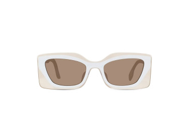 Fendi FE40034U 21E Transparent Sand Base and White/Brown