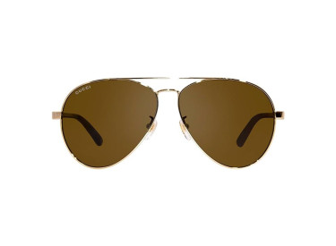 Gucci GG1288SA 002 Gold/Havana/Brown