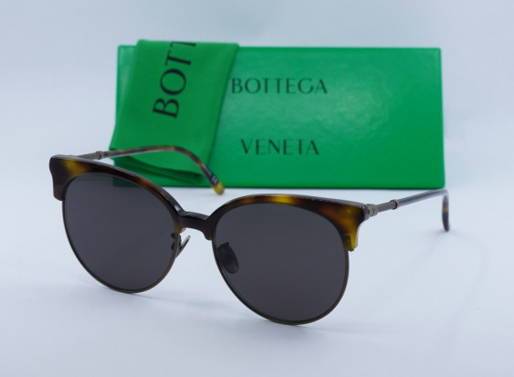 Bottega Veneta BV0133S 002 Dark Havana/Grey