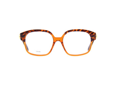 Celine CL50074I 038 Transparent Orange with Leopard Front 56mm