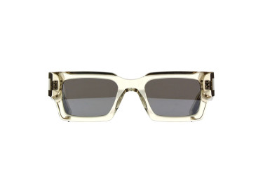 Saint Laurent SL572 003 Beige Crystal/Grey with Silver Mirror